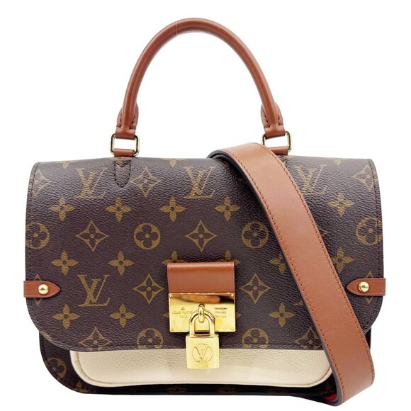 LOUIS VUITTON  Vaugirard Monogram Canvas Shoulder Bag Brown - Picture 1 of 12